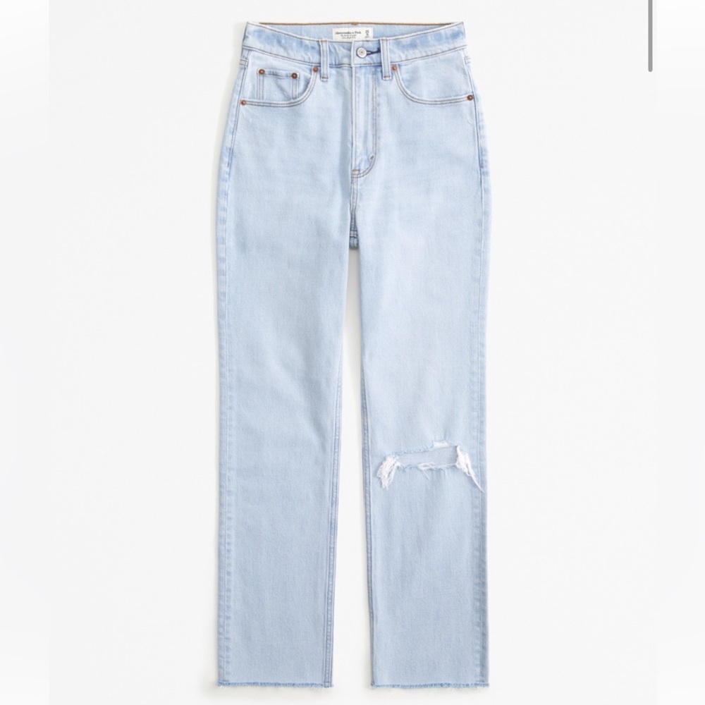 Abercrombie Ultra High Rise Ankle Straight Jeans size 33